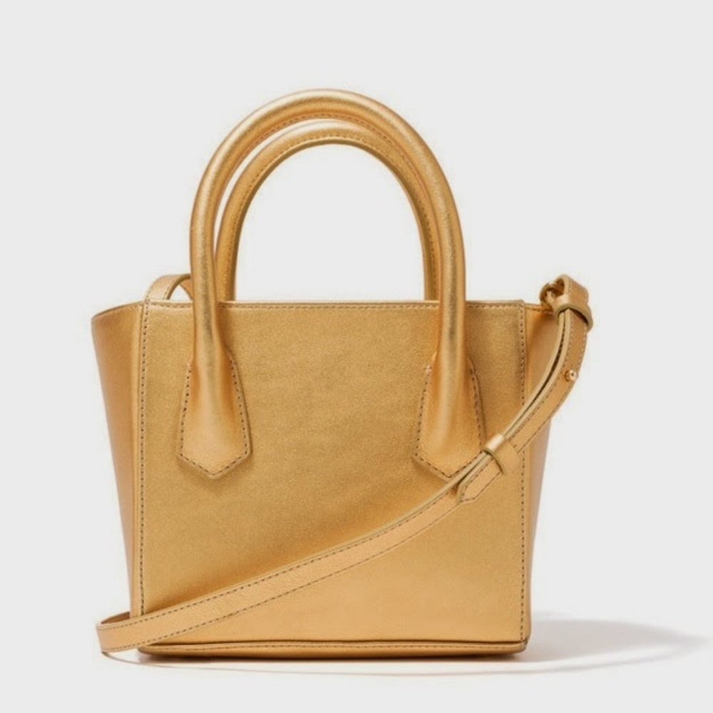 Dagne Dover tiny tote petite metallic crossbody